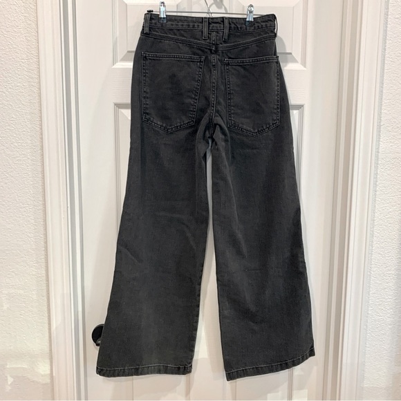 NWOT Forever 21 Dark Gray Wash High-Waisted Wide Leg Jeans - Picture 8 of 14